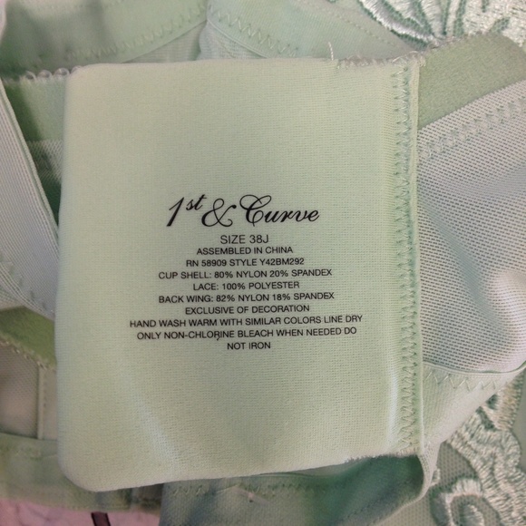1st & Curve Madison Mist Green Bra - Picture 4 of 4